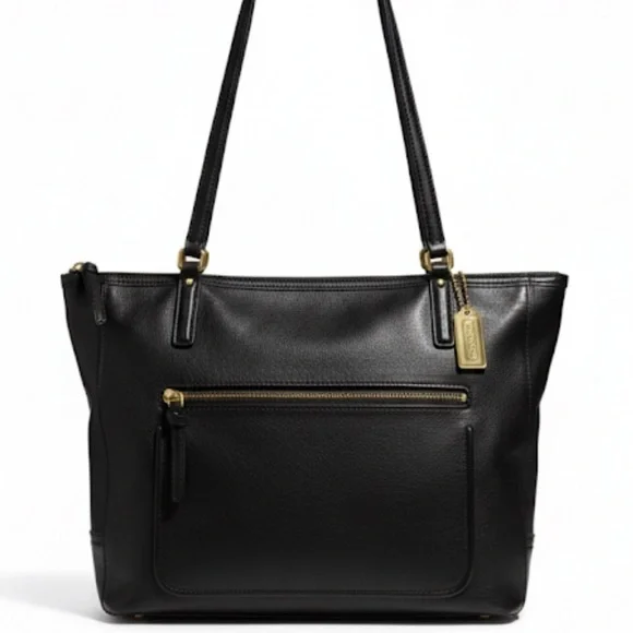 COACH Black Leather Shoulder Tote Style Number 25066 - 2013 - Picture 1 of 14